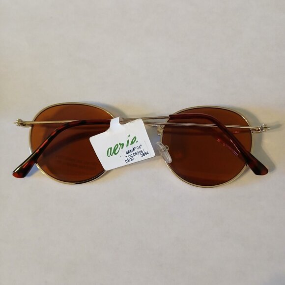 Aerie Sunnies Women's Round-Shaped Sunglasses 3854 100% UVA UVA Protection - Picture 2 of 14